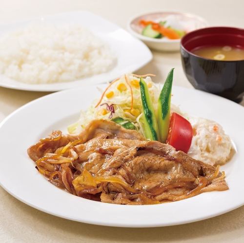 坂東もち豚生姜焼き定食