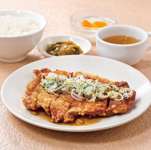 大山鶏の油淋鶏定食