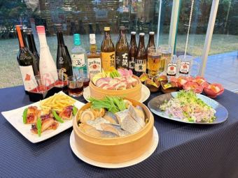 2H飲み放題付 蒸篭が2種類楽しめる！冬の着席コース4500円【2025.12/1(月)～2/27(金)まで】