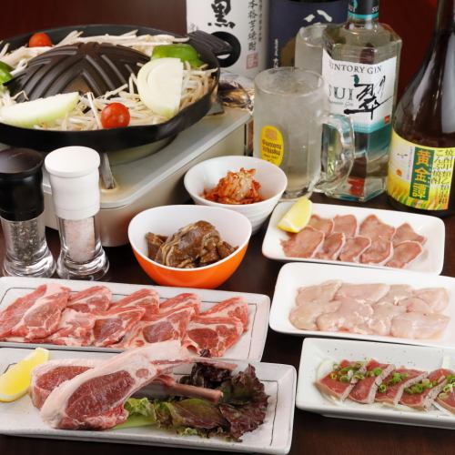 [Until the end of October] Satisfying premium all-you-can-eat + 120-minute all-you-can-drink course: 5,900 yen (tax included) for men, 5,200 yen (tax included) for women