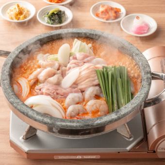 【 トック入りタッコプセ鍋コース】2H飲み放題付(LO90分後)お食事全7品！華味鳥と海鮮のうま辛！