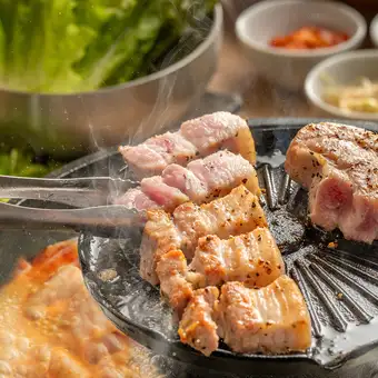日～木限定！【サムギョプサルコース/お料理のみ】お食事全5品 2,500円コース