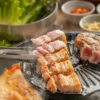 日～木限定！【サムギョプサルコース/お料理のみ】お食事全8品 3,500円コース