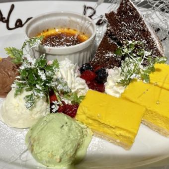 [♪Anniversary Surprise Dessert Plate♪] Available for 2 or more people! Come as an after-dinner surprise ☆