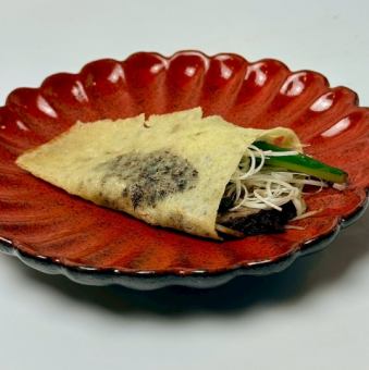 国産リブロースのクレープ 北京ダック風