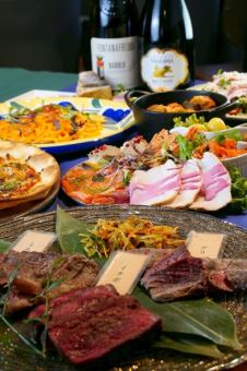 飲み放題付【たまの外食は贅沢に】希少部位や人気の生パスタなど♪『26'ハイカラプラン』