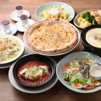 チーズ好きにたまらない☆女子会おすすめコース【Bella ベッラ】フリードリンク2時間付4500円