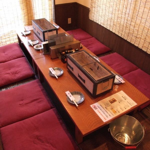 [Digging Kotatsu] We also have a digging kotatsu seat that can be used by 4 to 10 people! Please relax without worrying about the surroundings.Excellent for banquets with a small number of people.