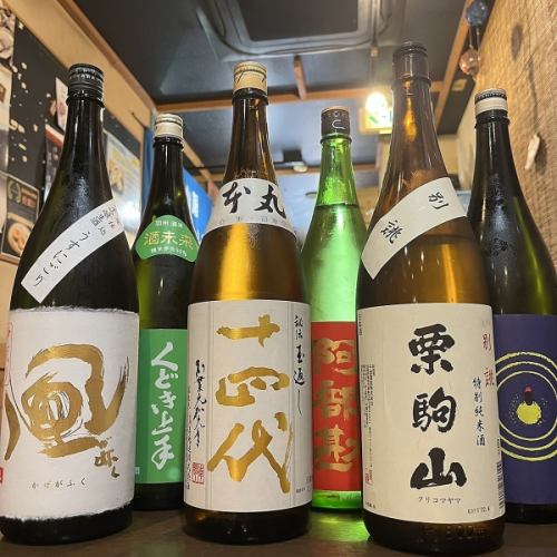 Sake and authentic shochu from 380 yen!