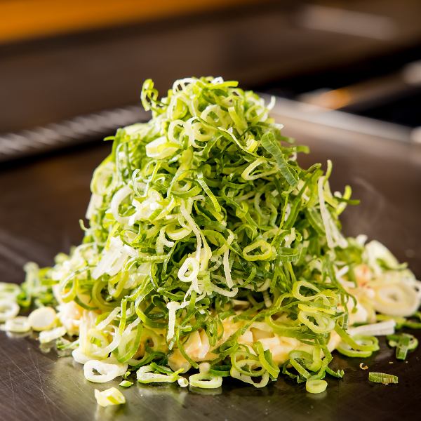 【人気No.1】感動のヘルシー感！分厚いのに軽い山盛りネギの『ネギおこ』,