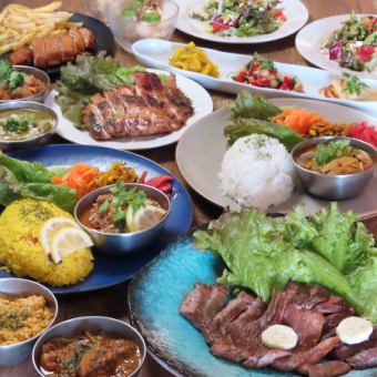 パーティセットB　お料理のみ全8品　4400円(税込)
