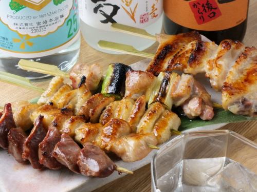 Charcoal-grilled yakitori "Yue no chicken"