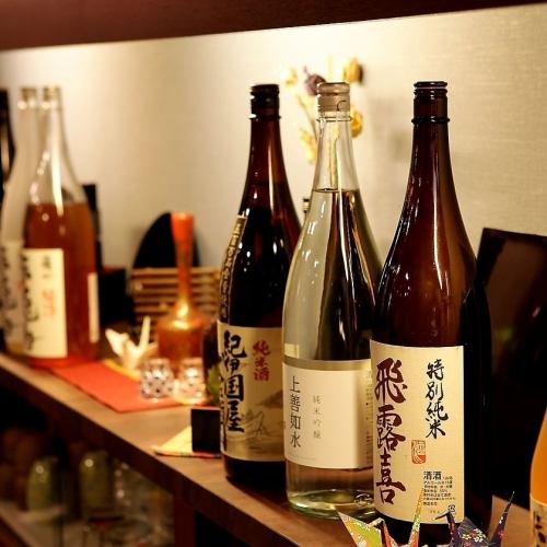 豊富な日本酒♪