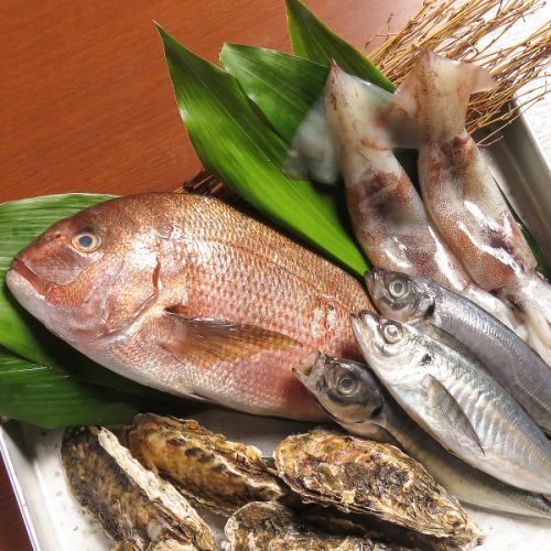 新鮮な魚貝類が味わえる