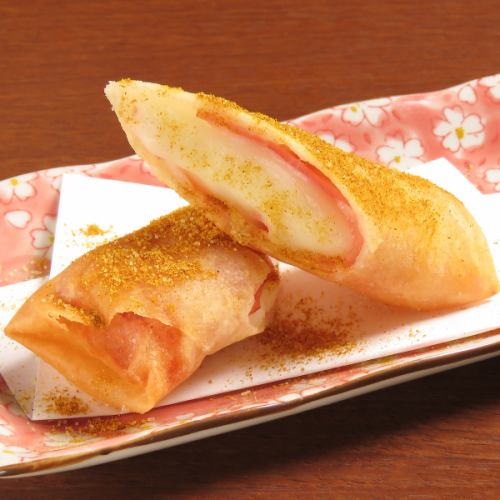 モッツァレラチーズとベーコンの春巻き　1本