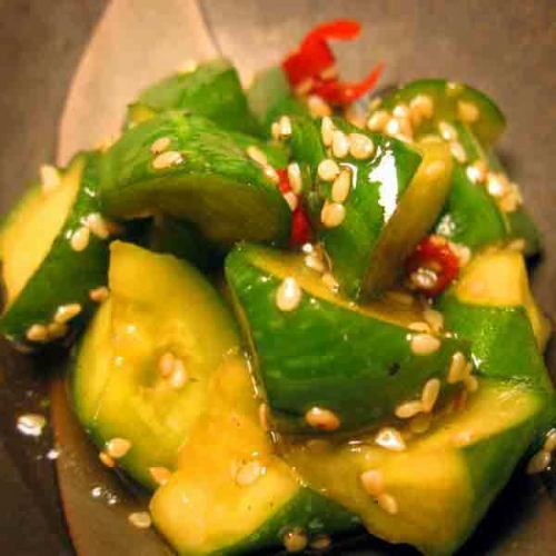 やみつききゅうり/やみつきキャベツ/鬼奴/鶴橋の白菜キムチ/山芋短冊　各種