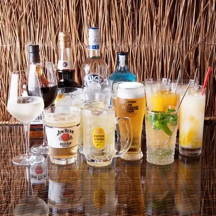 各種アルコールが楽しめる『お得な90分飲み放題コース』