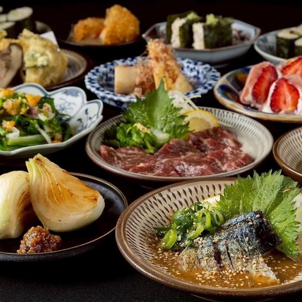 旬のお野菜、逸品、〆料理も！