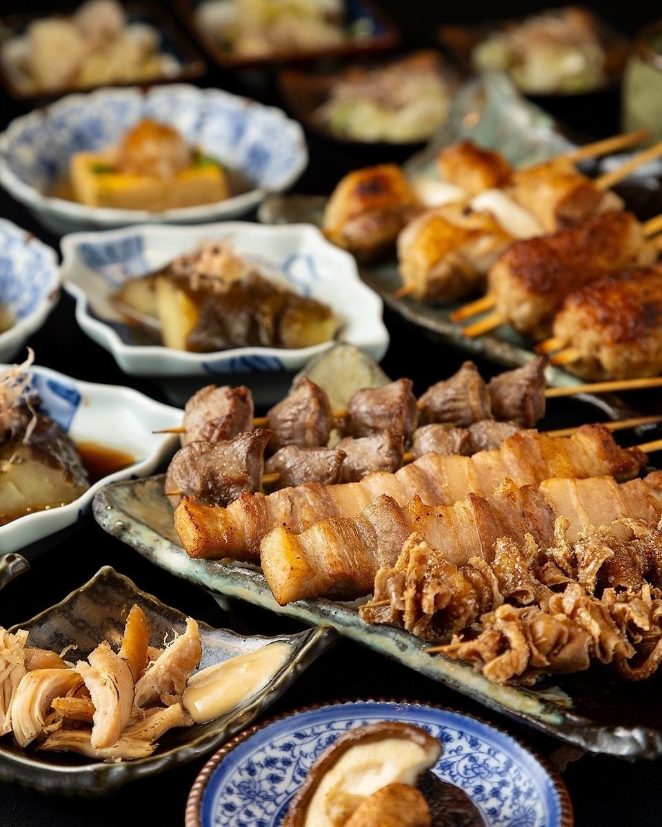 ハナレ〈得〉コース!特撰串もの7種やオススメ逸品等2H飲放付！