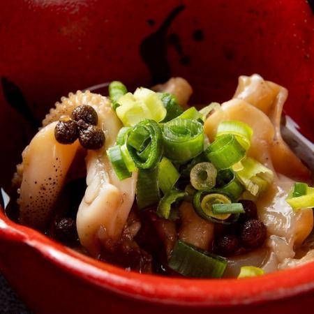 アオリイカと山椒のオイル漬け