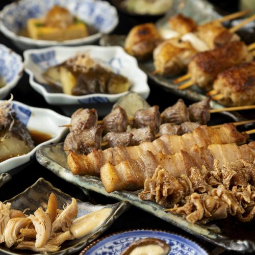 【歓送迎会に！】【ハナレ コース】特撰串6種や拘りのお料理全8品 2H飲み放題付！5000円(税込)