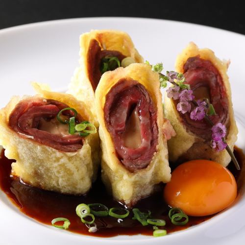 Sendai beef foie gras roll ~ Sukiyaki style ~