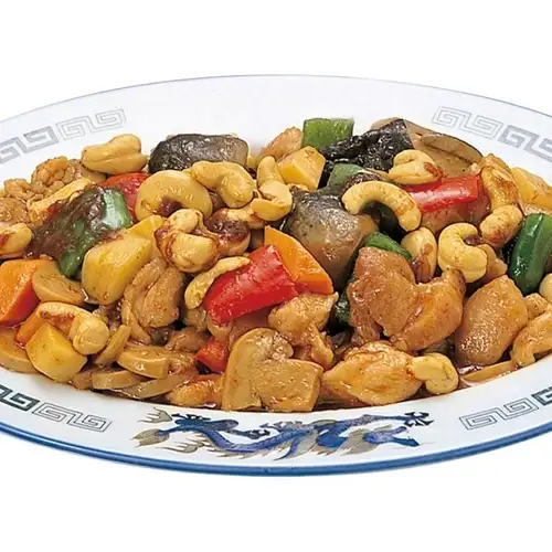 虾仁腰果炒菜