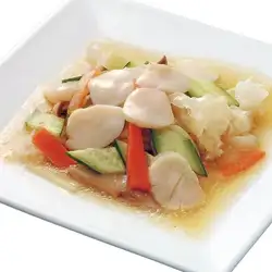 Salt-fried scallops