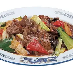 Beef stir-fry with oyster sauce