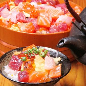【기간 한정】지금만의 호화 ♪〆는 3도 맛있는 해물 히츠마부시