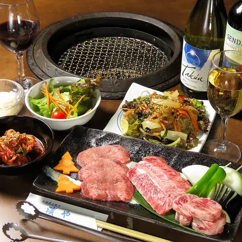 【平日ランチ限定】黒毛和牛ランチコース3時間飲み放題付き!4980円(税込)