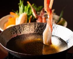 Snow crab shabu-nabe