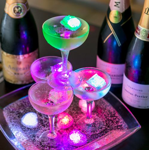 ‥…─◆*CHAMPAGNE TOWER PRESENT*◆─…‥ Surprise presentation! Free champagne tower