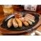 4 kinds of mixed sausages - grilled on an iron plate