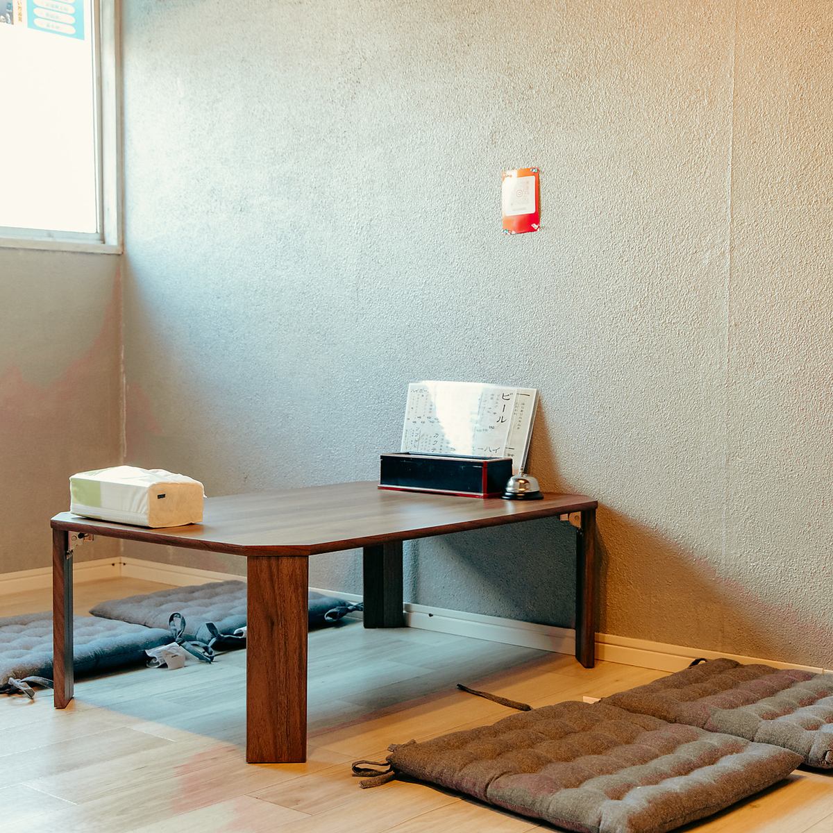 掘りごたつの個室や、ゆっくりくつろげる座敷席あり◎