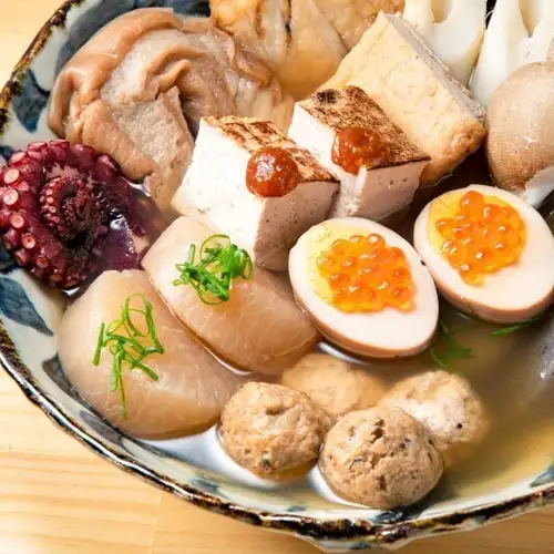 【２H】当店自慢の京出汁おでん食べ放題×桜海老の逸品に胡麻カンパチなど含『萩』全７品3500円