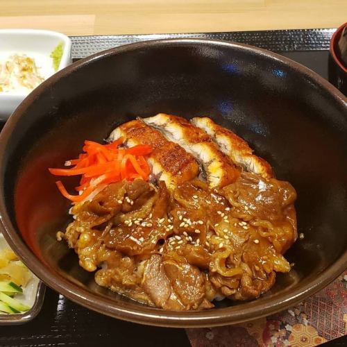 【数量限定】うな牛丼定食
