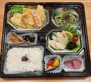 鶏天と海老の湯葉巻御膳弁当