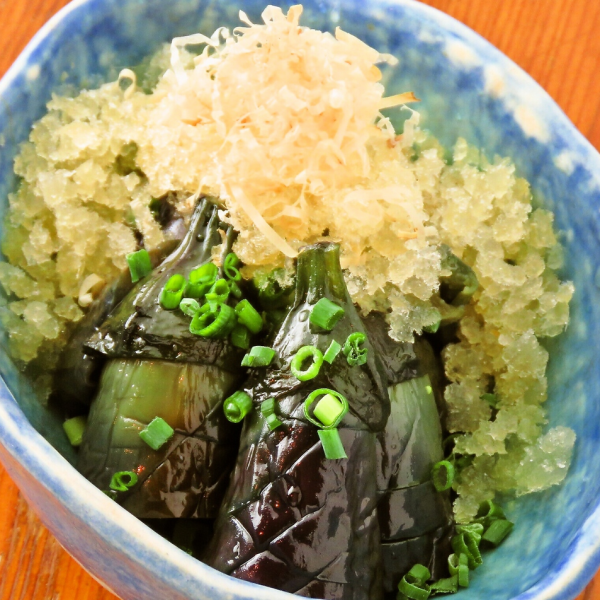 揚げなすの煮浸し