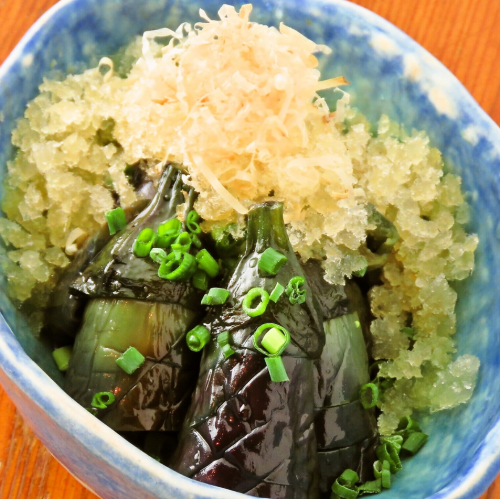 揚げなすの煮浸し