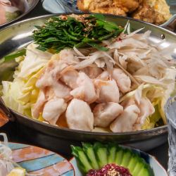 和牛もつのもつ鍋 一人前