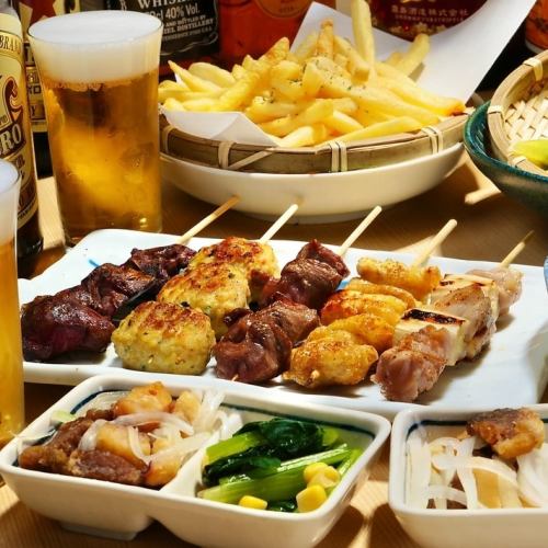 一本一本手打ちの焼き鳥