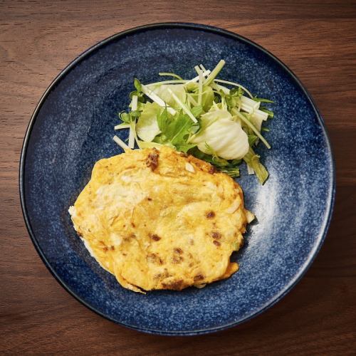 Meat and miso omelet