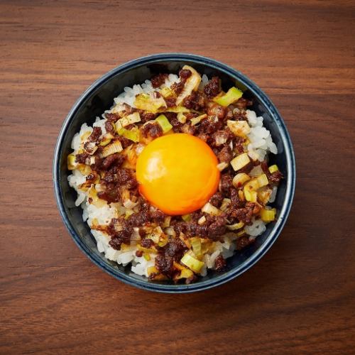 Meat miso and egg rice