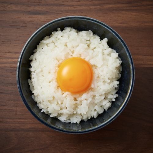 Egg on rice