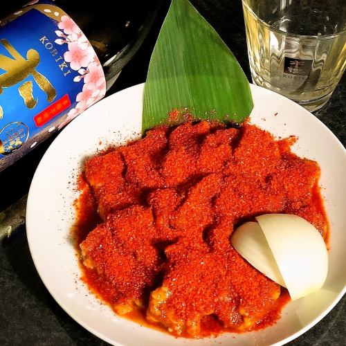 辛い物好き集合！新名物【辛みそホルモン】！！！