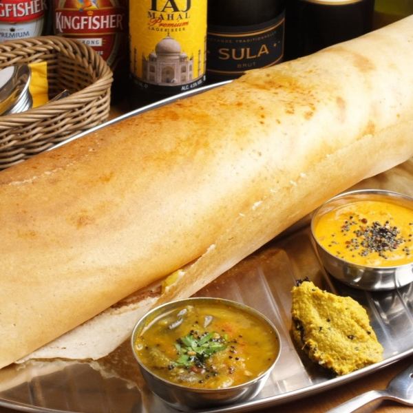 Crispy! Crispy! Our popular masala dosa ☆ Please enjoy with your favorite curry ☆