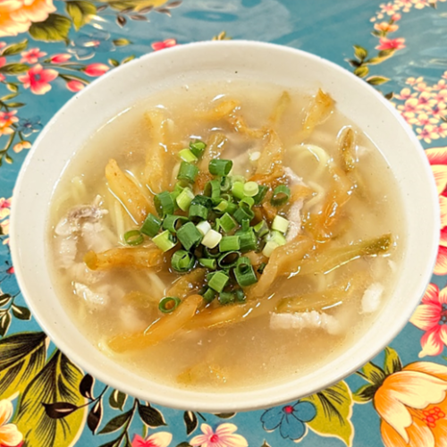 搾菜肉絲麺 (ザーサイロース麺)