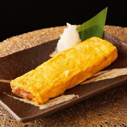 Rolled omelet made with carefully selected eggs