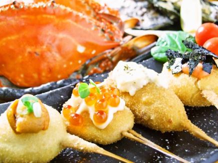 【推荐】鹿儿岛县麻糬猪肉火锅+创意炸串套餐3,700日元（含税）